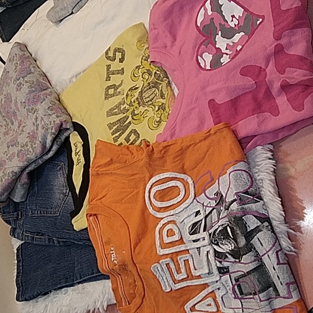 Girls Size 10-12 clothes lot of 10, Bobbie Brooks, Harry Potter, Arizona Jeans